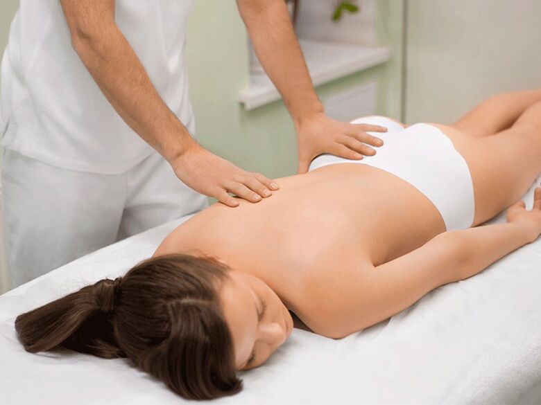 Massage is een effectieve methode om van de symptomen van osteochondrose af te komen